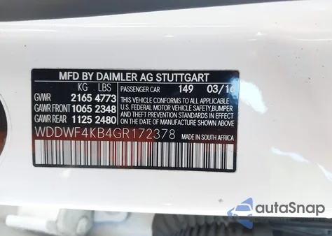 2016 Mercedes-Benz C 300 4Matic из США, поврежденный, VIN WDDWF4KB4GR172378